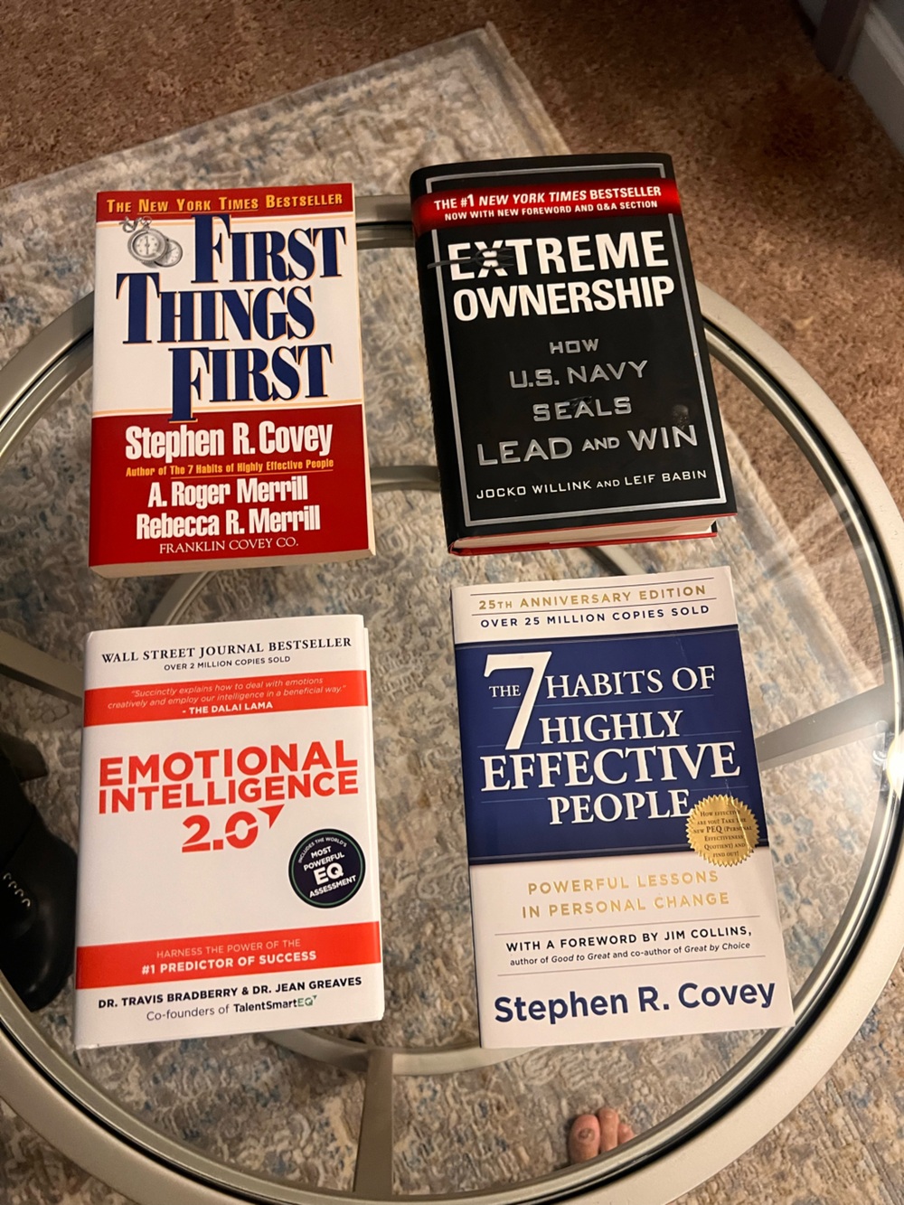 Leadership & Personal Growth Book Bundle 4 Books Like New